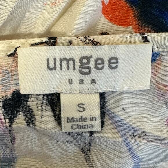 Umgee Romper Womens S Floral Cotton 3/4 Kimono Sleeve Boho Festival Lightweight - Picture 5 of 6